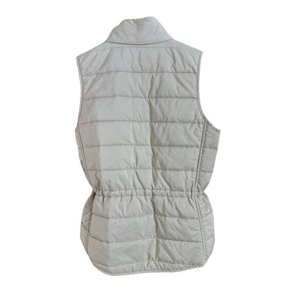 Lafayette 148 Quilted Puffer Vest Natural Khaki Color Size P - Picture 2 of 4